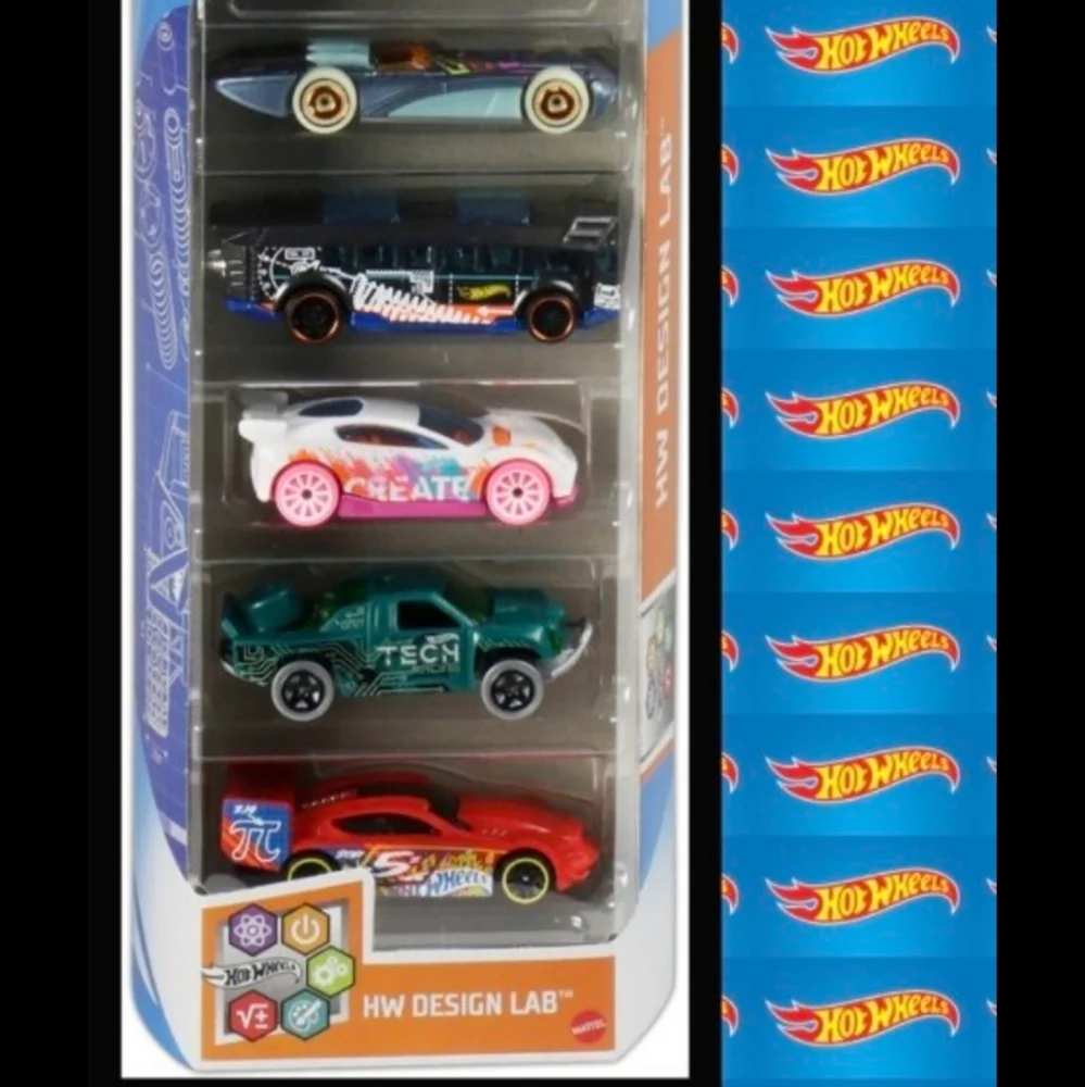 HOT WHEELS 50th ANNIVERSARY DESIGN LAB DEBUT SERIES DIECAST CARS SET 2018 NWT SO
